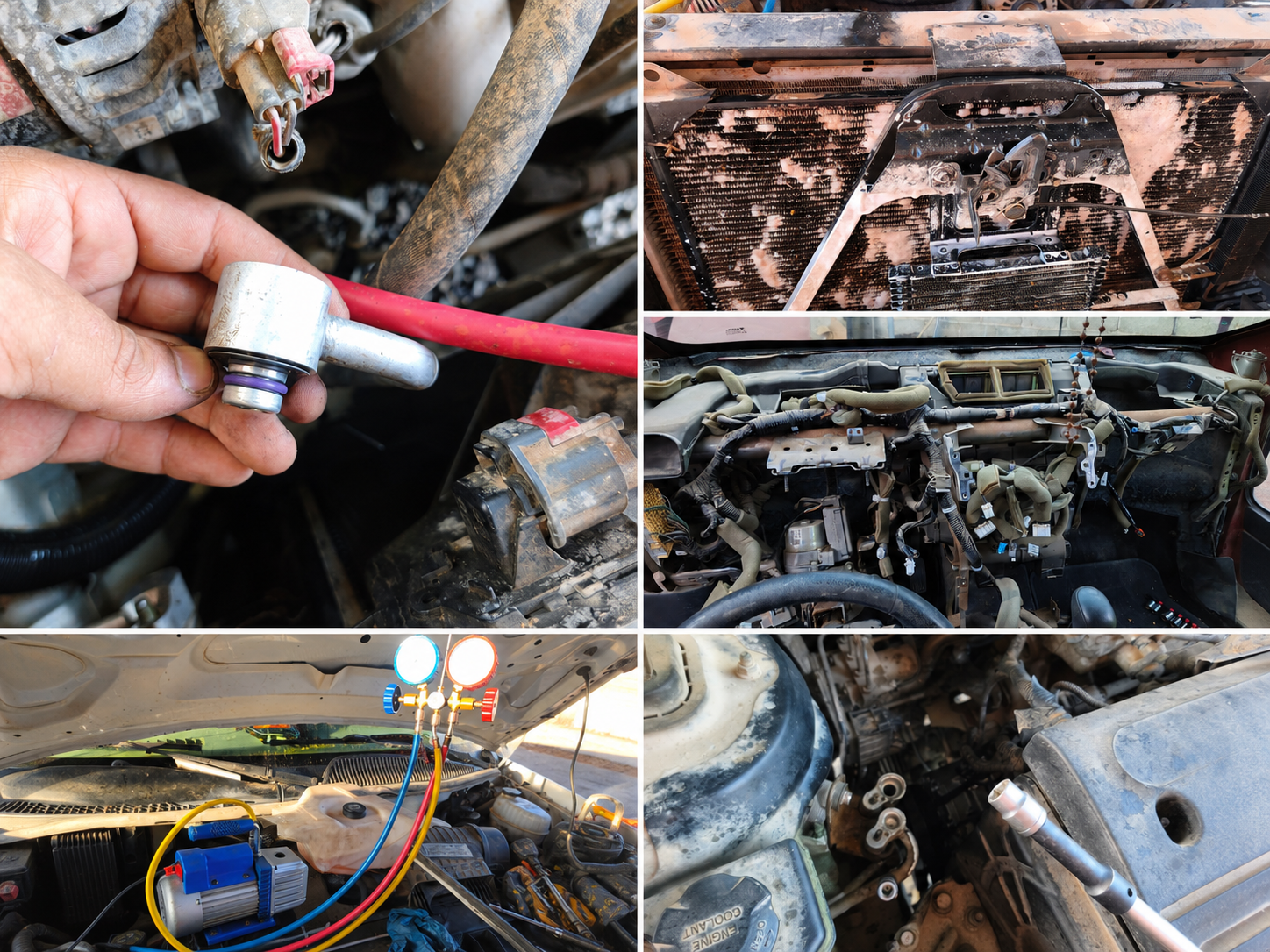 Servicio de aire acondicionado automotriz